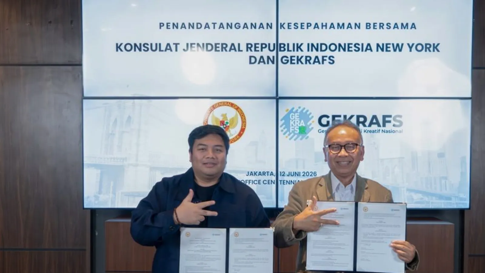 Indonesia Center New York bɛboa aguadi ne adebɔ adwuma akɔ Amerika