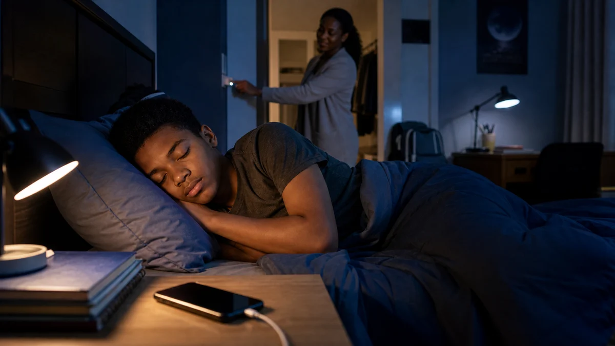 Teen screen time becomes a health issue when it pushes sleep away